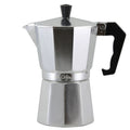 COFFEEDDICTED Stovetop Espresso Maker 6 Cup Silver
